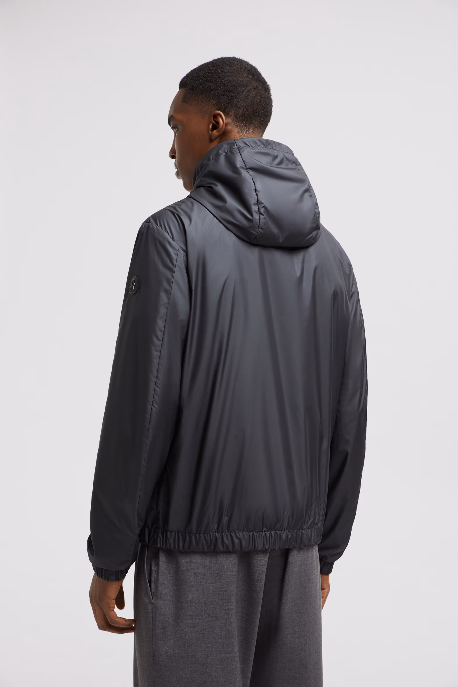 Domene Hooded Windbreaker Men Black Moncler 5